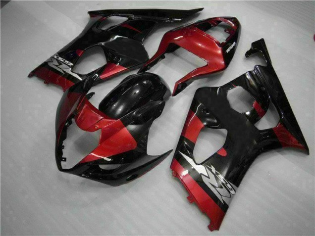 03-04 Red Black GSXR 1000 Motorcycle Fairings