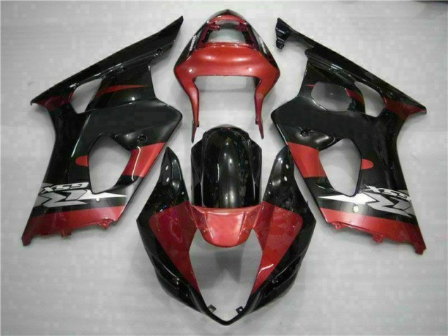 03-04 Red Black GSXR 1000 Motorcycle Fairings