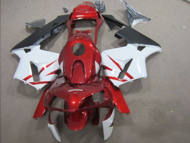 03-04 Red White CBR600RR Motorcycle Bodywork