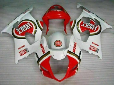 03-04 Red White GSXR 1000 Motorcycle Bodywork