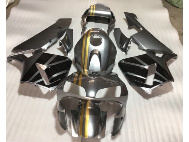 03-04 Silver Gold Black CBR600RR Motorcycle Fairings