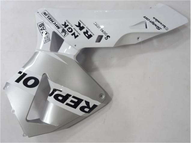 03-04 Silver White Black Repsol CBR600RR Motorcycle Fairing