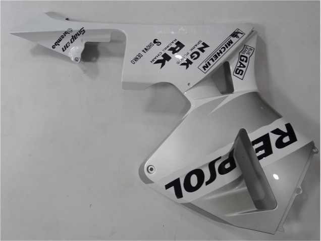 03-04 Silver White Black Repsol CBR600RR Motorcycle Fairing