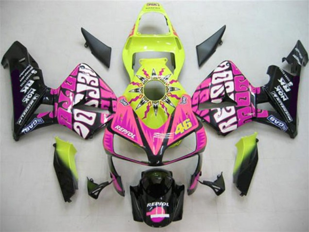 03-04 Valentino Rossi CBR600RR Motorcycle Fairings 03-04 Valentino Rossi CBR600RR Motorcycle Fairings