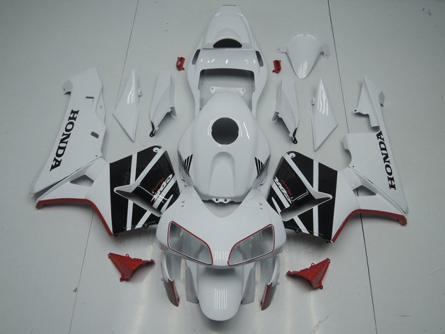 03-04 White Black CBR600RR Motorcycle Fairings 03-04 White Black CBR600RR Motorcycle Fairings