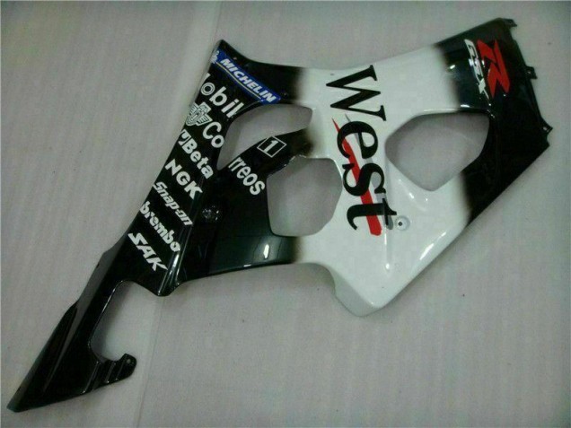 03-04 White Black GSXR 1000 Full Motorcycle Fairing Kits