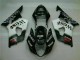 03-04 White Black GSXR 1000 Full Motorcycle Fairing Kits