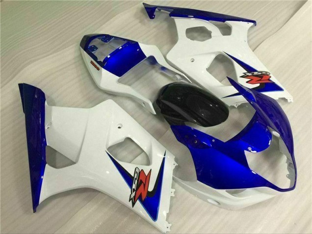 03-04 White Blue GSXR 1000 Motorcycle Fairings
