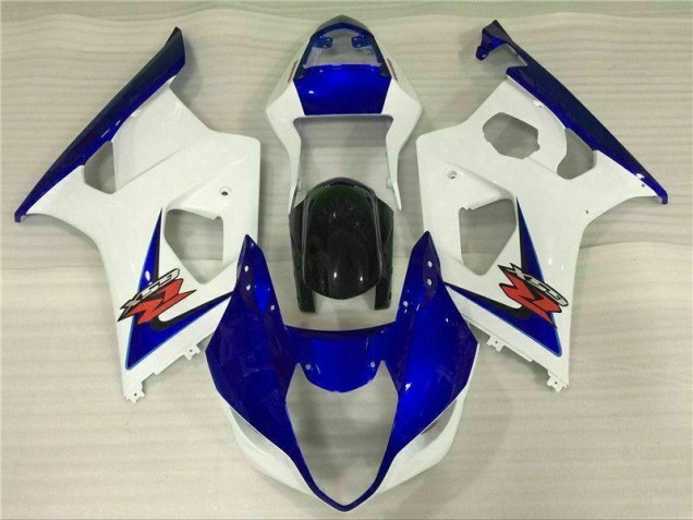 03-04 White Blue GSXR 1000 Motorcycle Fairings