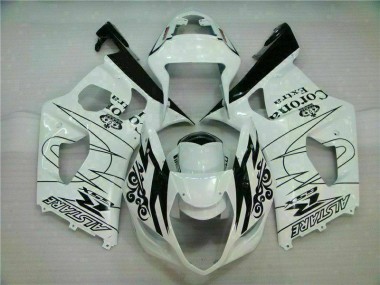 03-04 White GSXR 1000 Motorcycle Bodywork