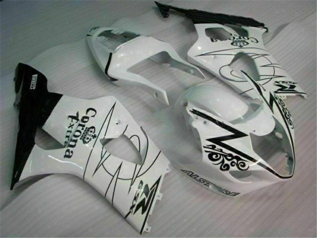03-04 White GSXR 1000 Motorcycle Fairings 03-04 White GSXR 1000 Motorcycle Fairings
