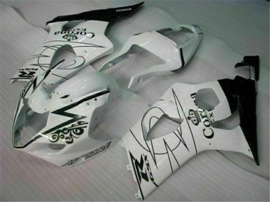 03-04 White GSXR 1000 Motorcycle Fairings
