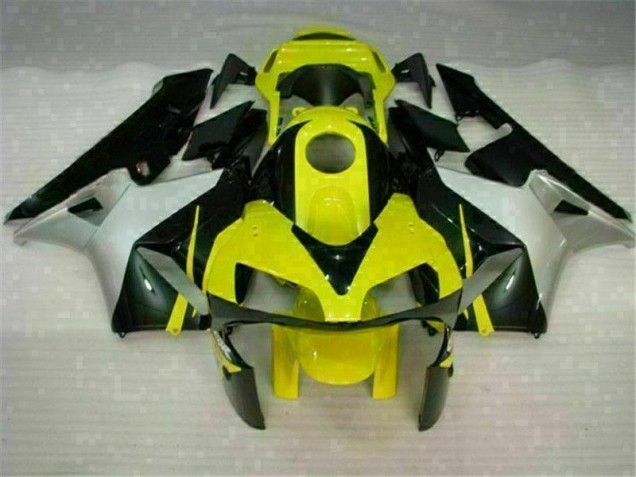 03-04 Yellow Black CBR600RR Motorcycle Fairings 03-04 Yellow Black CBR600RR Motorcycle Fairings