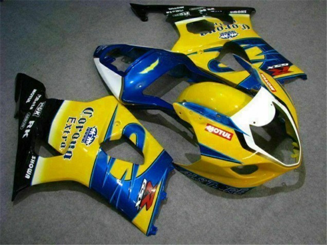 03-04 Yellow Blue GSXR 1000 Motorcycle Fairings