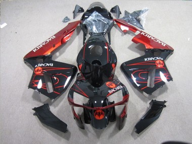03-05 Black Red Racardi ZX10R Motorcycle Fairings