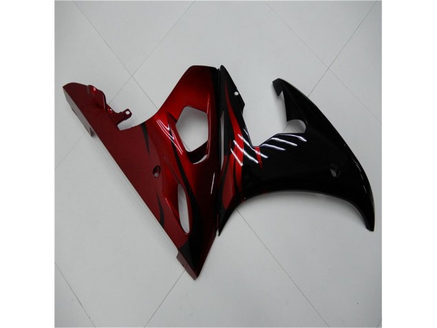 03-05 Black Red YZF R6 Motorcycle Fairings 03-05 Black Red YZF R6 Motorcycle Fairings