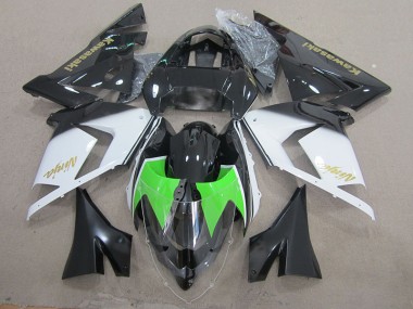 03-05 Black White Gold Ninja ZX10R Motorcycle Fairings