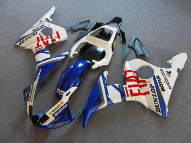 03-05 Blue White Fiat YZF R6 Motorcycle Fairings