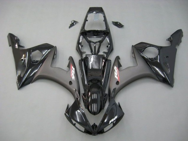 03-05 Contrast Black YZF R6 Motorcycle Fairings 03-05 Contrast Black YZF R6 Motorcycle Fairings