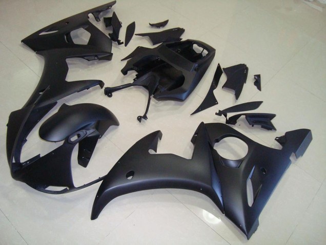 03-05 Matte Black YZF R6 Motorcycle Fairings 03-05 Matte Black YZF R6 Motorcycle Fairings