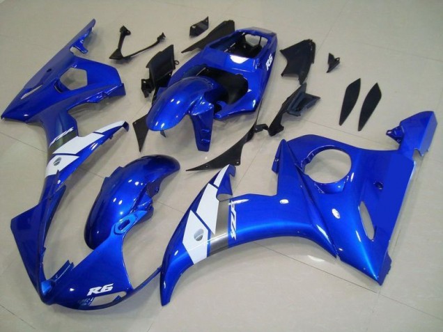 03-05 OEM Style Blue YZF R6 Motorcycle Fairings 03-05 OEM Style Blue YZF R6 Motorcycle Fairings