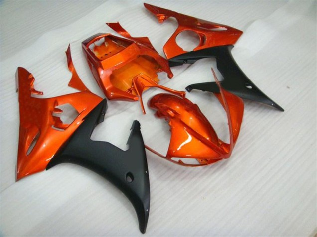 03-05 Orange Black YZF R6 Motorcycle Fairings 03-05 Orange Black YZF R6 Motorcycle Fairings