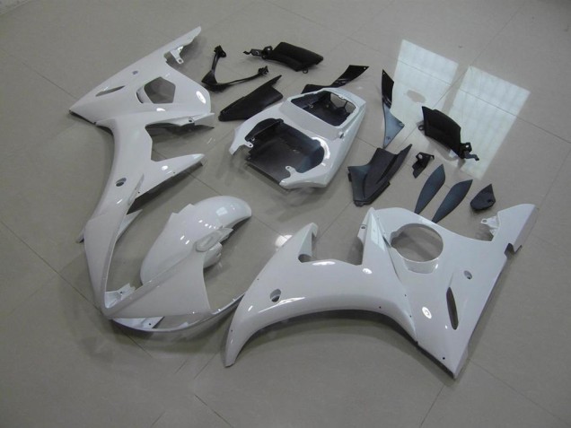 03-05 White No Decals YZF R6 Motorcycle Fairings 03-05 White No Decals YZF R6 Motorcycle Fairings