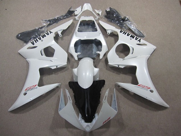 03-05 White YZF R6 Motorcycle Fairing