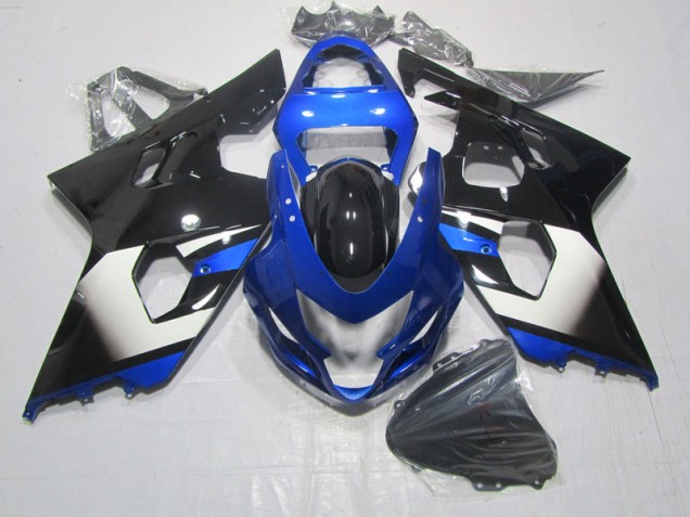 04-05 Black Blue GSXR 600 Motorcycle Fairings 04-05 Black Blue GSXR 600 Motorcycle Fairings