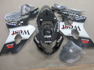 04-05 Black West GSXR 600 Motorcycle Fairings