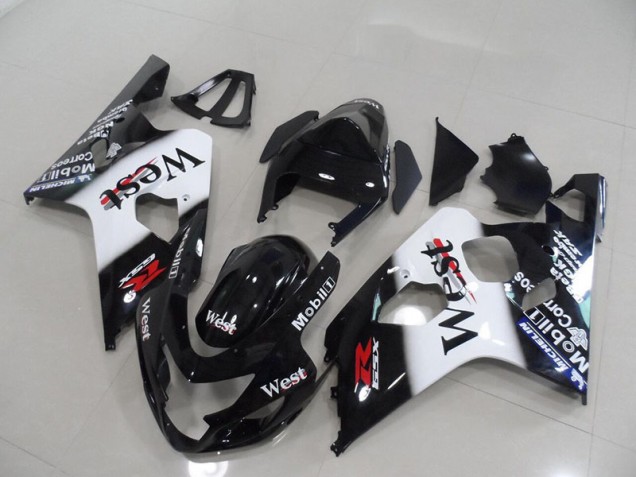 04-05 Black West GSXR 750 Motorcycle Fairings 04-05 Black West GSXR 750 Motorcycle Fairings