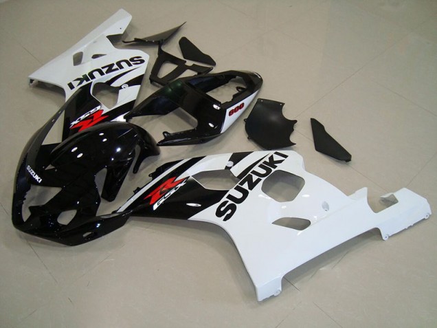 04-05 Black White GSXR 750 Motorcycle Fairing 04-05 Black White GSXR 750 Motorcycle Fairing