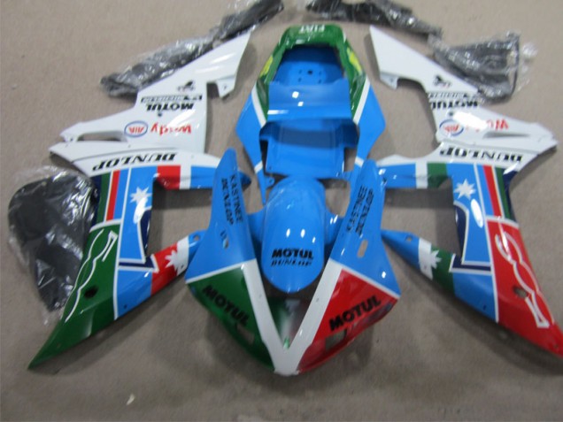 04-05 Blue Red Green Motul CBR1000RR Motorcycle Fairing