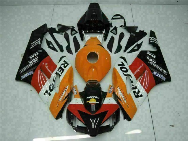 04-05 Orange Black Repsol CBR1000RR Motorcycle Fairings 04-05 Orange Black Repsol CBR1000RR Motorcycle Fairings