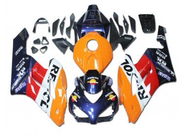04-05 Orange Red Blue Repsol CBR1000RR Motorcycle Fairings