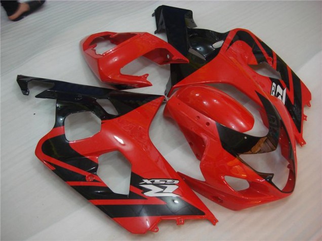 04-05 Red Black GSXR 600/750 Motorcycle Fairing 04-05 Red Black GSXR 600/750 Motorcycle Fairing