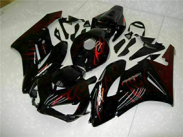 04-05 Red Flame Black CBR1000RR Motorcycle Fairings