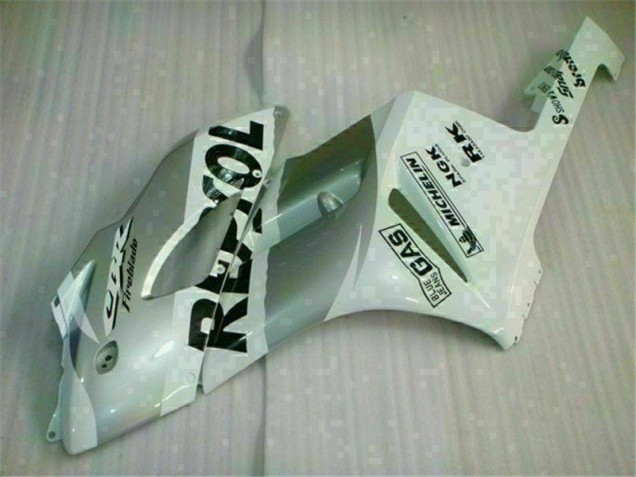 04-05 White Silver Repsol CBR1000RR Motorcycle Fairings 04-05 White Silver Repsol CBR1000RR Motorcycle Fairings