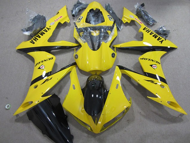 04-06 Yellow Dunlop YZF R1 Motorcycle Fairings 04-06 Yellow Dunlop YZF R1 Motorcycle Fairings