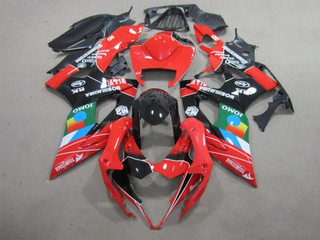 05-06 Black Red Green GSXR 1000 Motorcycle Fairings 05-06 Black Red Green GSXR 1000 Motorcycle Fairings