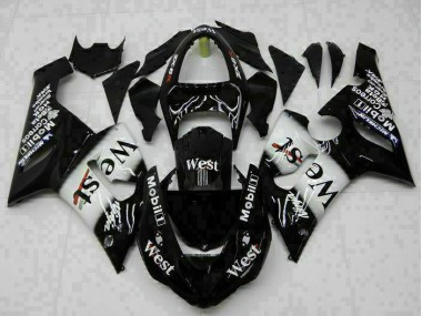 05-06 Black ZX6R Motorcycle Fairings