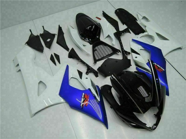 05-06 Blue White GSXR 1000 Motorcycle Fairing 05-06 Blue White GSXR 1000 Motorcycle Fairing