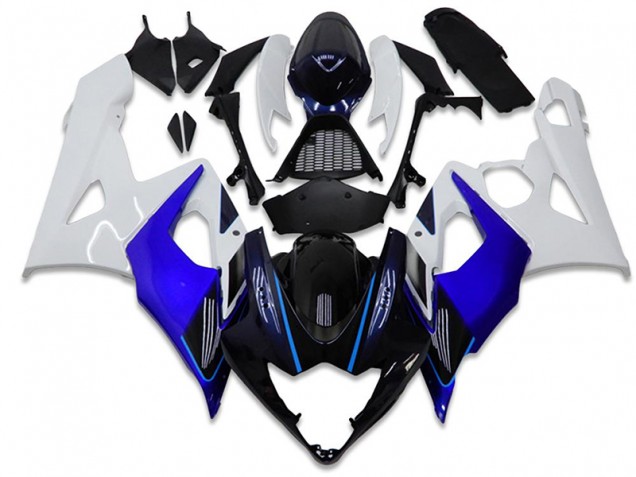 05-06 Blue White GSXR 1000 Motorcycle Fairings 05-06 Blue White GSXR 1000 Motorcycle Fairings