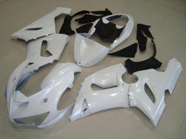 05-06 Dark Pearl White ZX6R Motorcycle Fairings