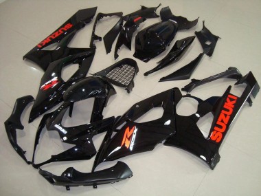 05-06 Glossy Black Red Sticker GSXR 1000 Motorcycle Fairings