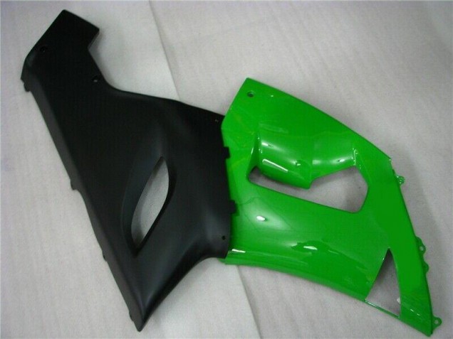 05-06 Green Matte Black ZX6R Motorcycle Fairings 05-06 Green Matte Black ZX6R Motorcycle Fairings