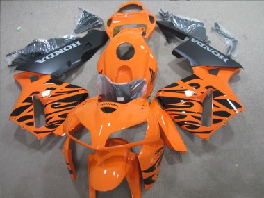 05-06 Orange Black CBR600RR Aftermarket Motorcycle Fairings