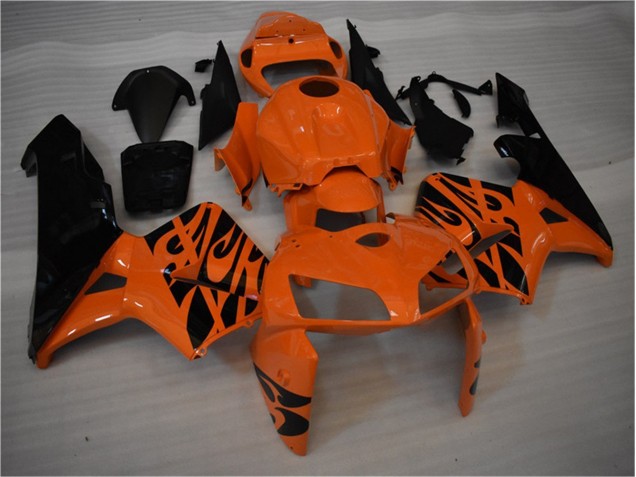 05-06 Orange Black CBR600RR Motorcycle Fairing 05-06 Orange Black CBR600RR Motorcycle Fairing