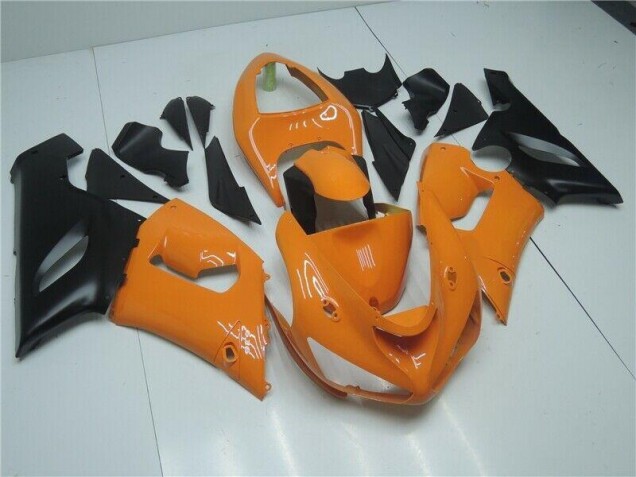 05-06 Orange Black ZX6R Motorcycle Fairings 05-06 Orange Black ZX6R Motorcycle Fairings