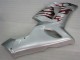 05-06 Silver Red Flames ZX6R Motorcycle Fairings 05-06 Silver Red Flames ZX6R Motorcycle Fairings